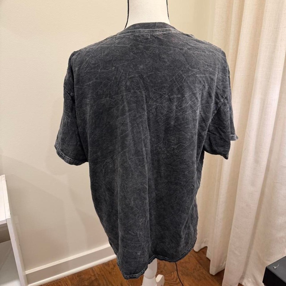 Nirvana In Utero Graphic Tee Charcoal Acid Wash Rock Band T-Shirt 1X - Picture 2 of 3